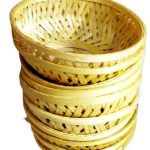 Handmade Bamboo Storage Basket, for Flowers, Dry Fruits, Chocolates