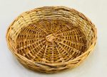 Willow wicker Round Basket - Multipurpose Handmade Eco Friendly Basket Natural Brown Colour.