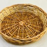 Willow wicker Round Basket - Multipurpose Handmade Eco Friendly Basket Natural Brown Colour.