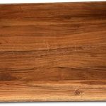Large Serving Tray, Tray with Cut-out Handles, Rectangle Butler Tray for Breakfast in Bed, Coffee Table Décor