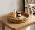 Rattan Cane Tray, Bamboo Tray – Best for Serving and Decoration (Size – 8/10/12 inches / 2 Inch Height) – Handcrafted in India - Image 2