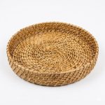 Rattan Cane Tray, Bamboo Tray – Best for Serving and Decoration (Size – 8/10/12 inches / 2 Inch Height) – Handcrafted in India