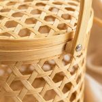 Handmade Bamboo Basket with Lid & Handle | Multipurpose Storage Basket for Kitchen, Fruits, Gifts, Bathroom & Home Décor | Eco-Friendly Natural Woven Bamboo Organizer - Image 2