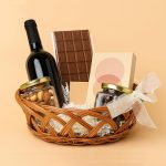 Cane Wicker Baskets full weaving | Kitchen Storage Basket | Cane Gift Hamper | Fruit Baskets, Brown (L24 x W20 x H10 cm)