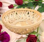Handmade Bamboo Storage Basket, for Flowers, Dry Fruits, Chocolates - Image 2