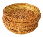 Willow wicker Round Basket - Multipurpose Handmade Eco Friendly Basket Natural Brown Colour. - Image 3