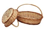 Decorative Multipurpose Storage and Gifting Oval Wicker Handle Basket - Set different sizes
