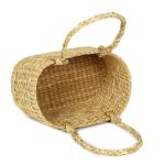 Kauna Grass Basket, Seagrass Basket Oval gift Basket with Handle - Image 3