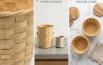 Plain Handcrafted Bamboo Woven Basket for Return Gifts and Craft Work, Natural (Available with handle also) - Image 2