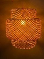 Handmade Natural Bamboo Hanging Lamp  | Eco-Friendly Ceiling Pendant Light for Home, Café & Restaurant - Image 4