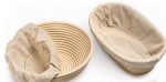 Bread Basket, Sourdough Bread Basket for Home Baking, Handmade Proofing Basket Set with Cloth Cover, Available in different size.s